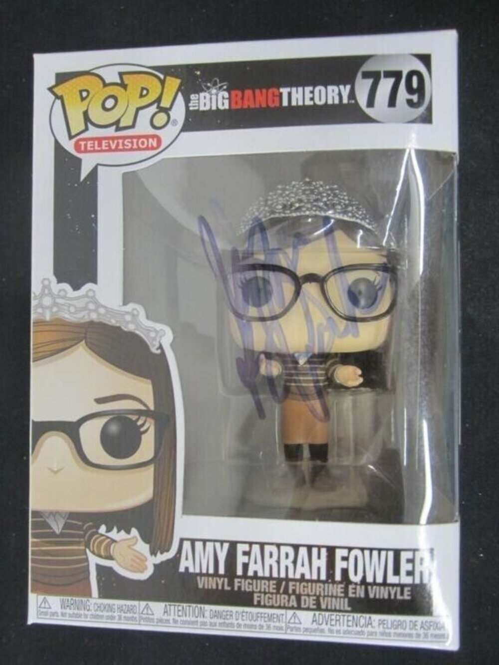 Mayim Bialik signed Funko Pop! Vinyl: The Big Bang Theory Amy Farrah Fowler #779